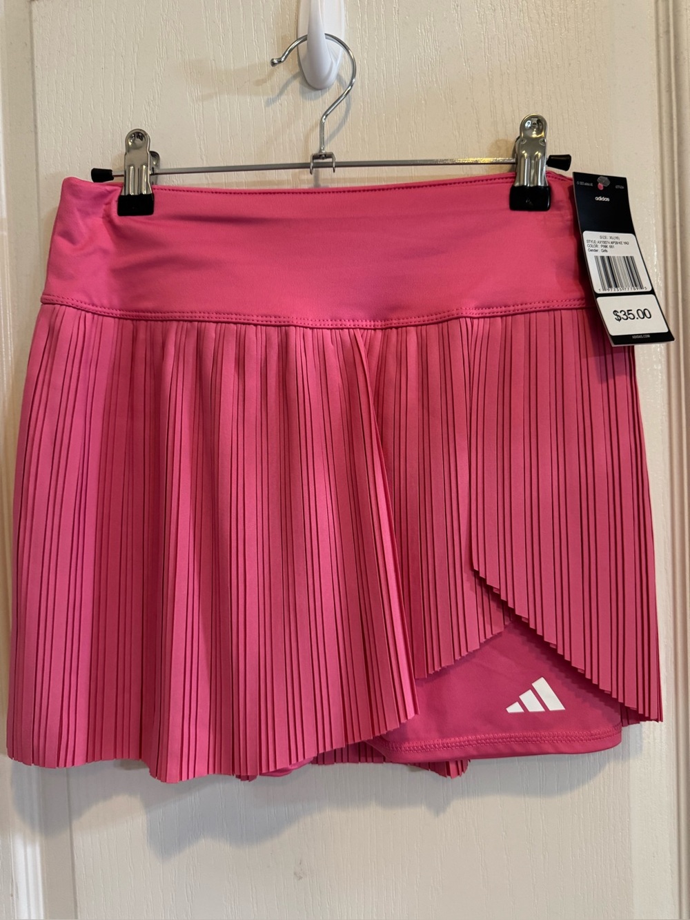 adidas Pink Pleated Athletic Skort